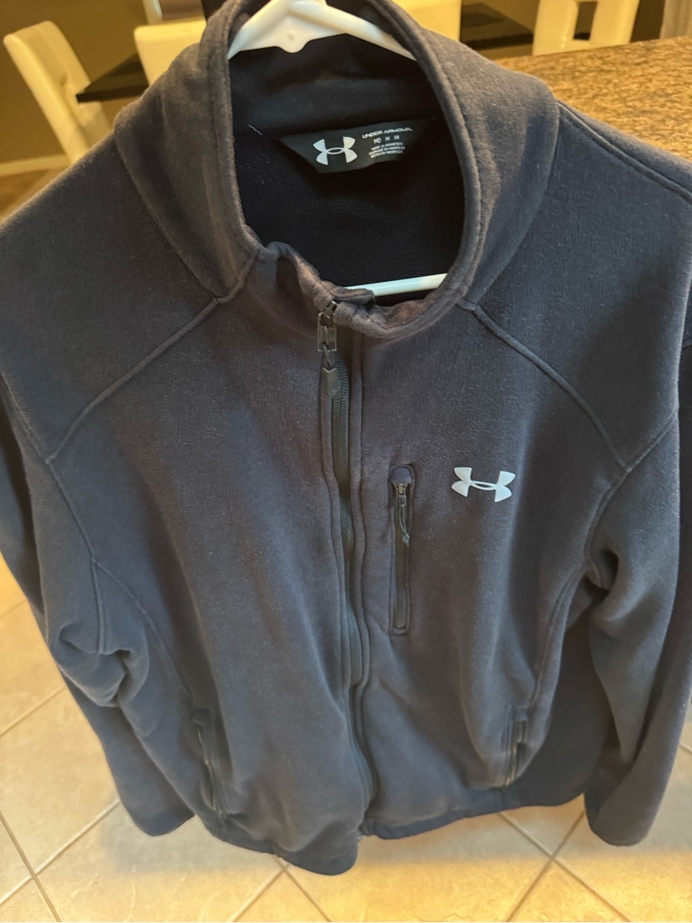 Under Armour Men’s Black Full-Zip Fleece Hoodie